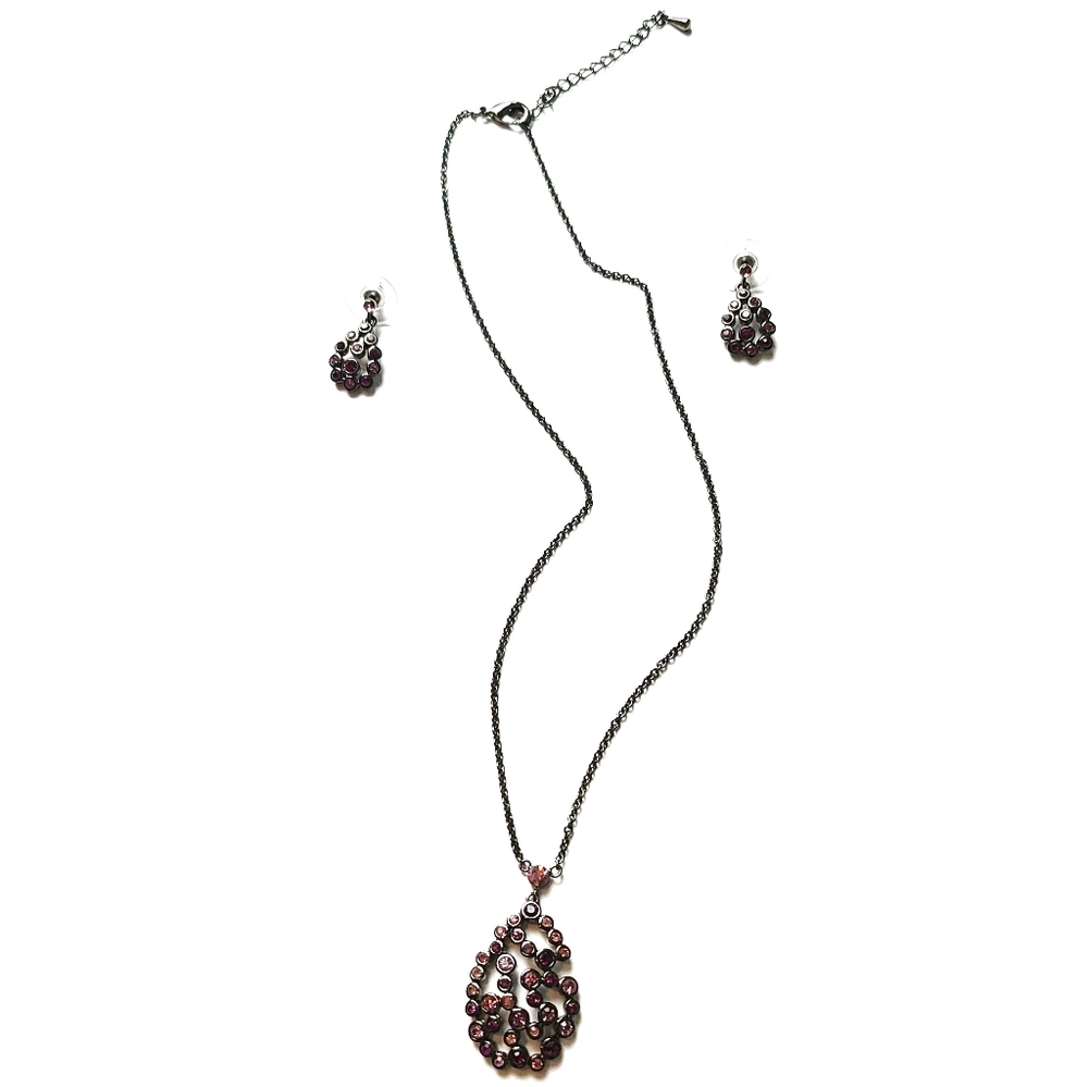 *Pewter and Stone 2pc Set